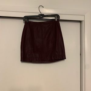 plum free people skirt